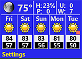 5-day weather config